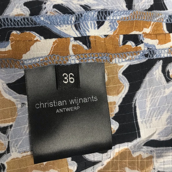 Christian Wijnants 100% Silk Dipha Foliage Dress 6 - Picture 16 of 17